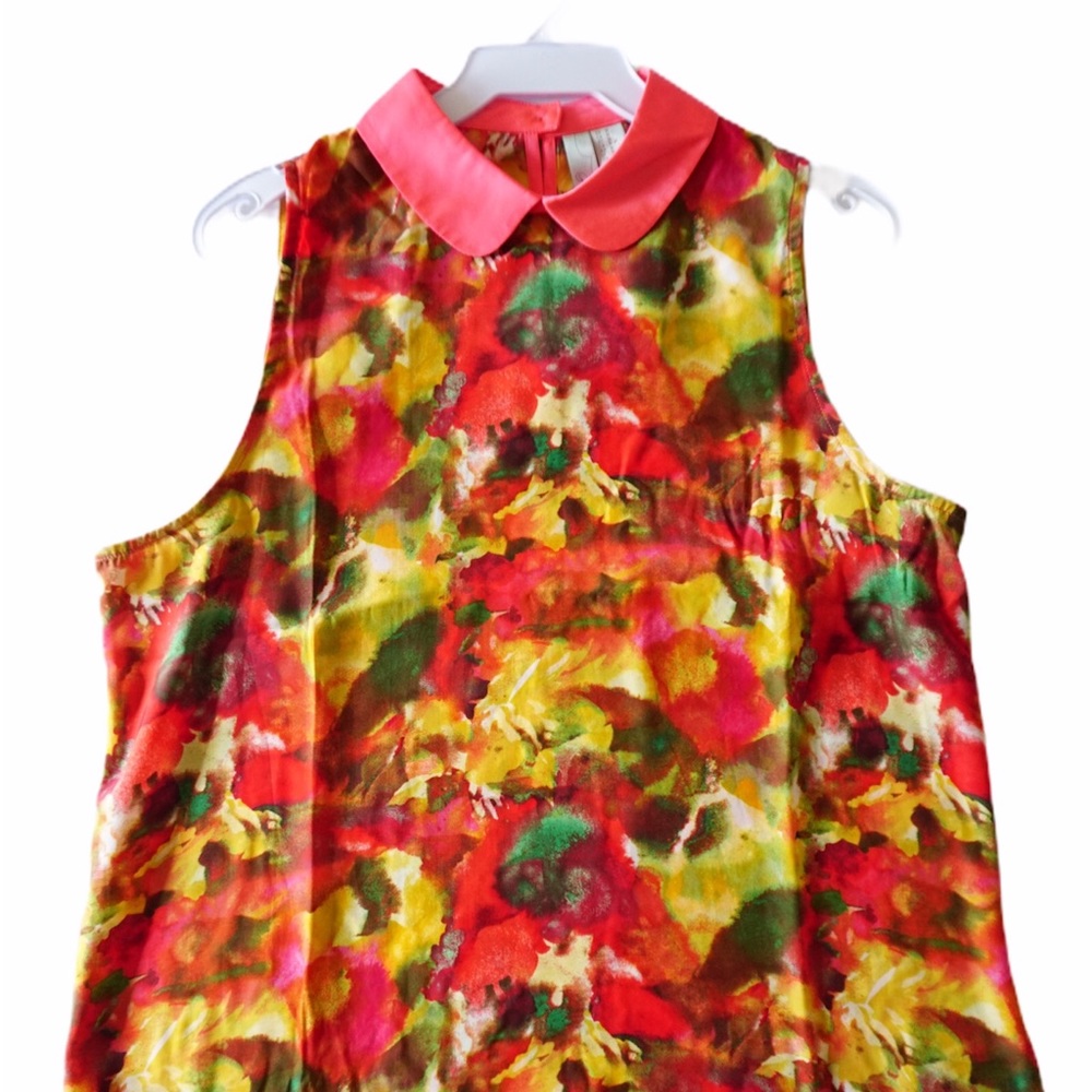 Mustard Rose Pink Sleeveless Blouse